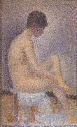 Georges Seurat, Seated Female Nude
